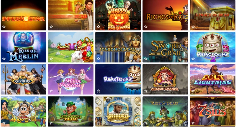 Games at Golden Genie Casino